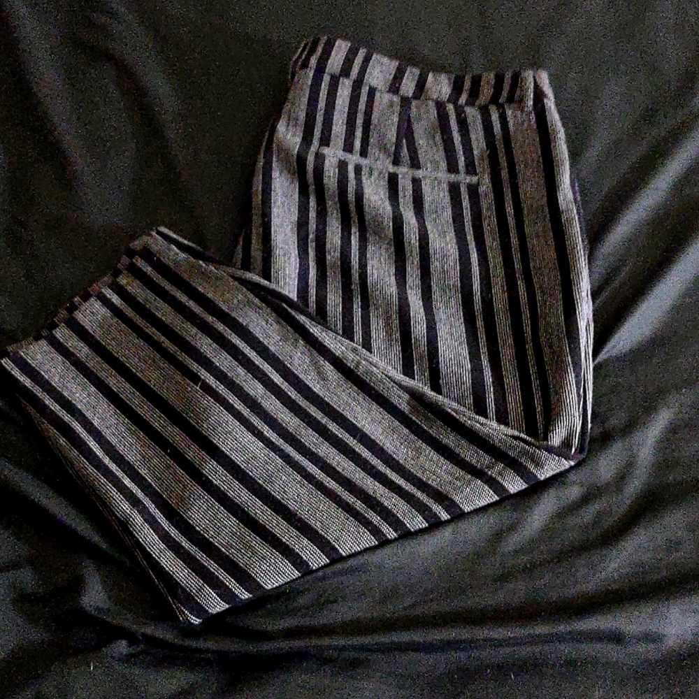 Black and gray pants
